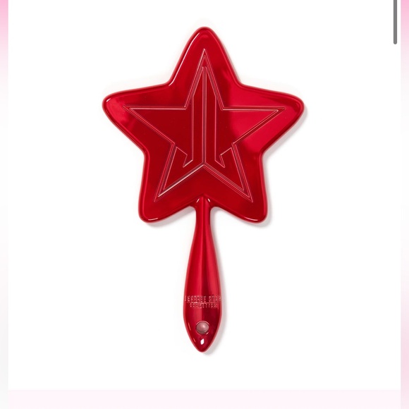 Jeffree Star red chrome leaf hand held mirror NEW in box, w/proof of purchase - Picture 5 of 13